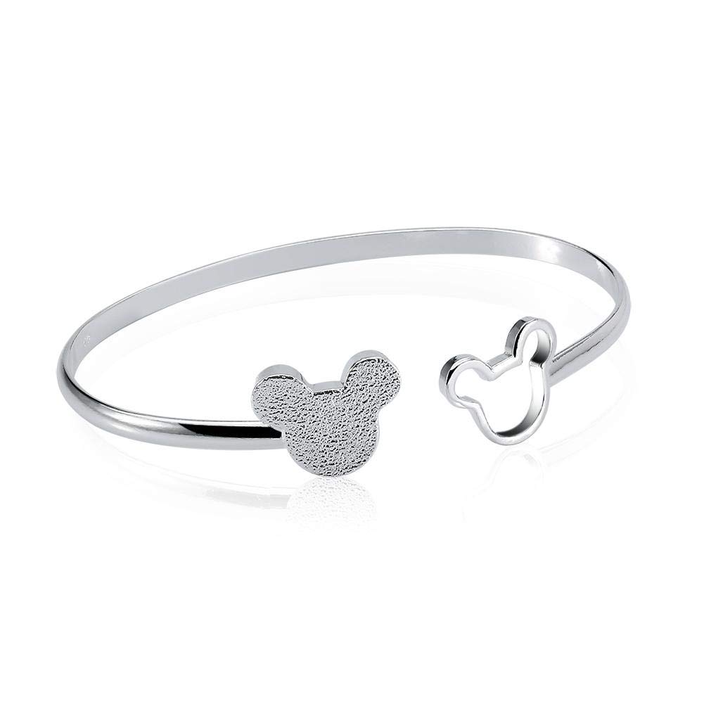 RELLECONA925 Sterling Silver Disney Mickey Mouse bracelet