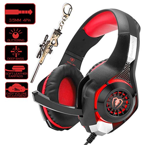 Pro Gaming Headset for PC PS4 Xbox One Surround Sound Over-Ear Headphones