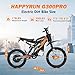 HAPPYRUN G300 Pro 72V Electric Dirt Bike, 50MPH Top Speed & 6500W Peak Power, 60-Mile Range Removable Battery, Hydraulic Brakes, Full Suspension for Adult Off-Road Trail Riding (Blue)