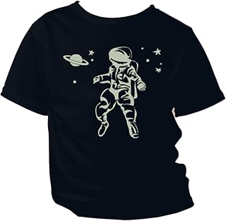 Y2kstore Glow in Dark Astronaut Tshirt Half Sleeve for Boys Price In India