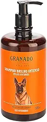 Shampoo Brilho Intenso Pet Pelos Escuros Cães Gatos Realce Cor Natural Hidratação 500ml