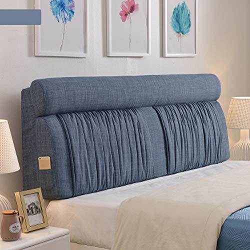 HZW Bedside Soft Bag Simple Modern Fabric Tatami Solid Wood Double Bed Backrest Bed Cover Washable Bed Cushion,200 * 60cm