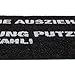 Relaxdays Fußmatte Kokos 'Schuhe ausziehen oder Wohnung putzen - Deine Wahl!', außen & innen, Türmatte 60x40 cm, schwarz