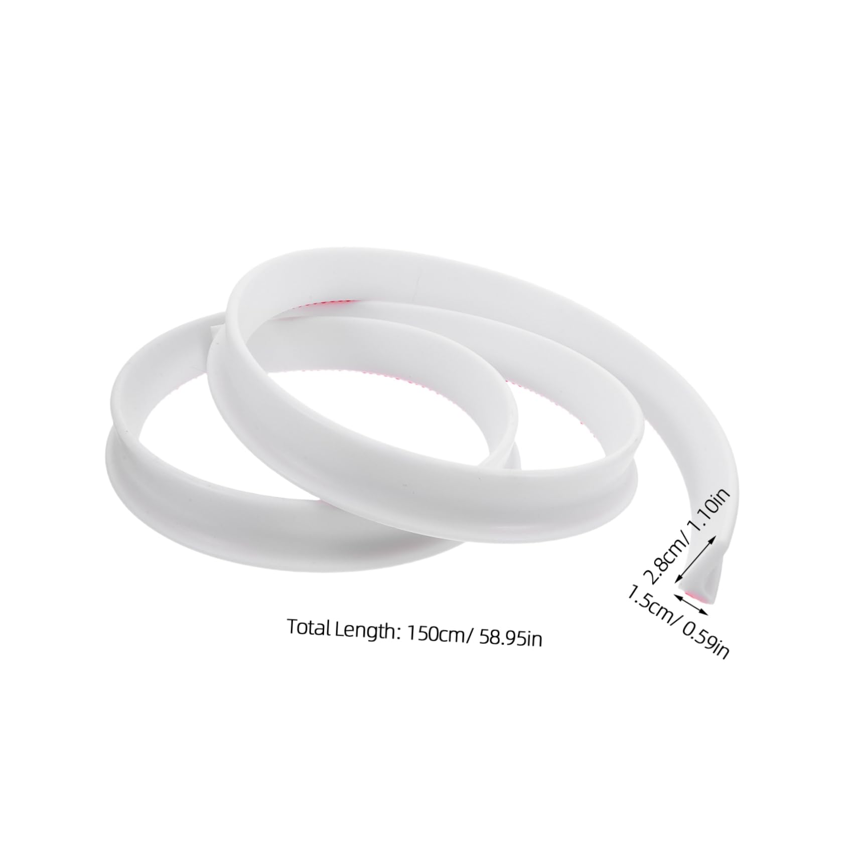 BEBEMOKO Self-Adhesive Shower Water Stopper Strip Bathroom Splash Guard for Bathtub Sink TPE Water Barrier for Kitchens Bathrooms Prevents Spillage Keeps Floors Dry