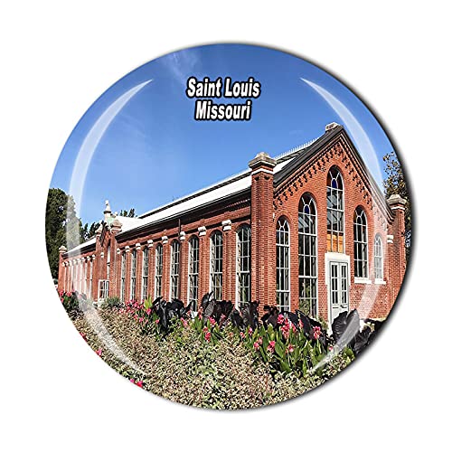 Wedare Magnet SouvenirMissouri America 3D Botanical Garden Saint Louis Fridge Crystal Glass Travel Collection Gift Home Kitchen Decoration