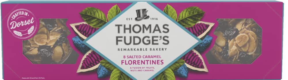 Thomas Fudge's Salted Caramel Florentine's, 150g