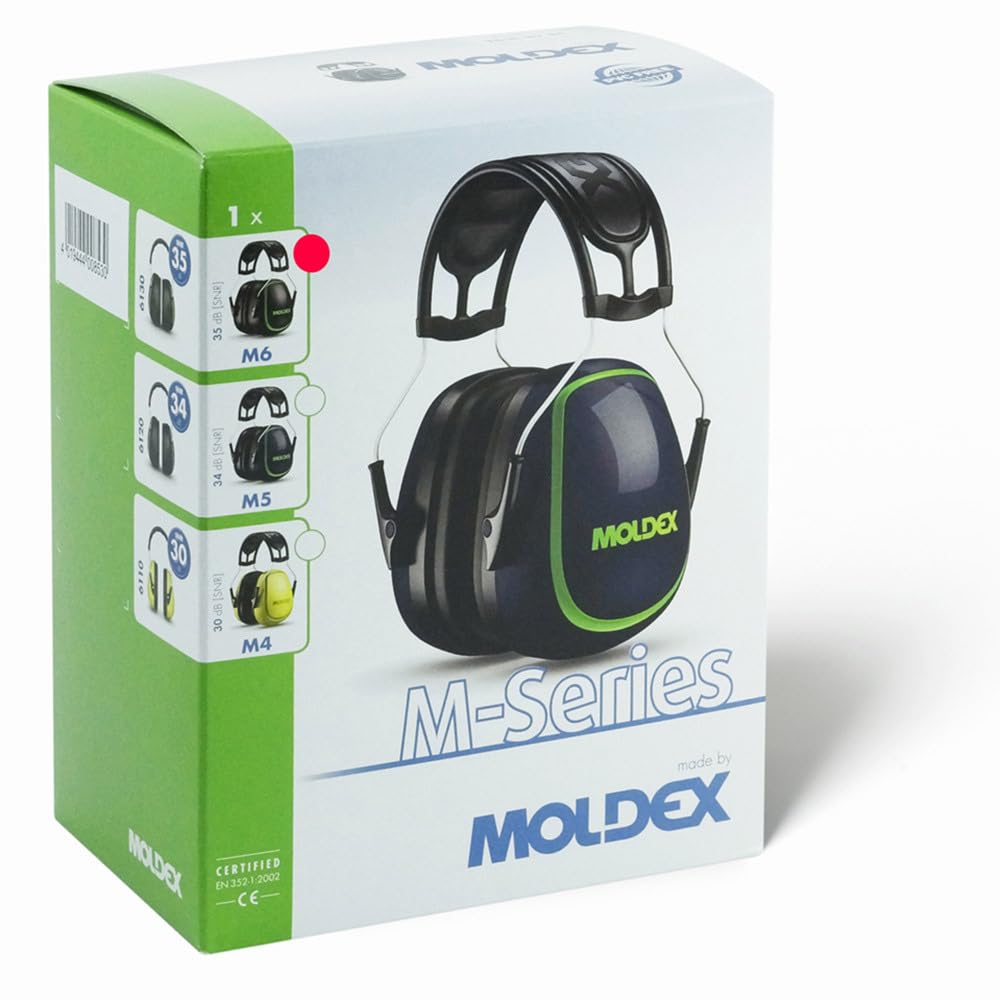 Moldex 613001 M6 Ear Defender, 35db, nero