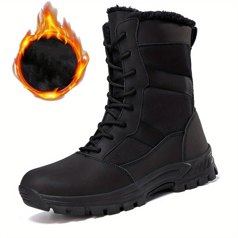 Winter Snow Boots, Men's Hiking Boots, Men's Tactical Boots, Outdoor Insulation Boots, Warm, Non-Slip, Durable2