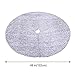 Juegoal 48 Inch Luxury Christmas Tree Skirt Faux Fur Soft Christmas Tree Mat for Xmas Party Decoration, White