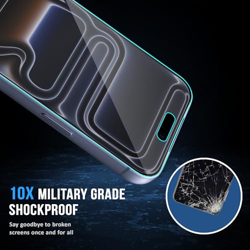 Image of FIRST MART Military-Grade Matte Anti-Glare Tempered Glass for iPhone 17 Pro Max (6.9 Inch) With Installation Kit | Edge to Edge Coverage |Anti Glare, Bubble-Free [2 Pack]