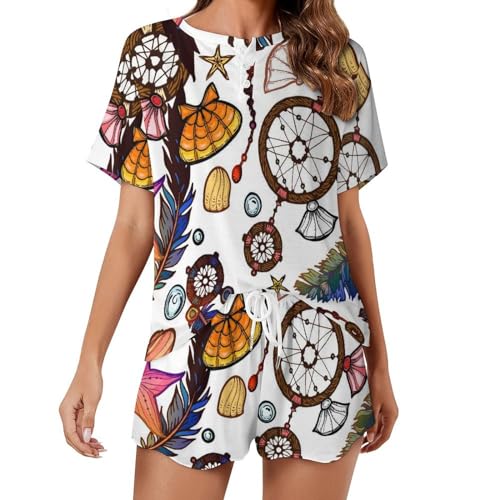 Ensemble de pyjama femme Attrape-Rêves finitions soignées été