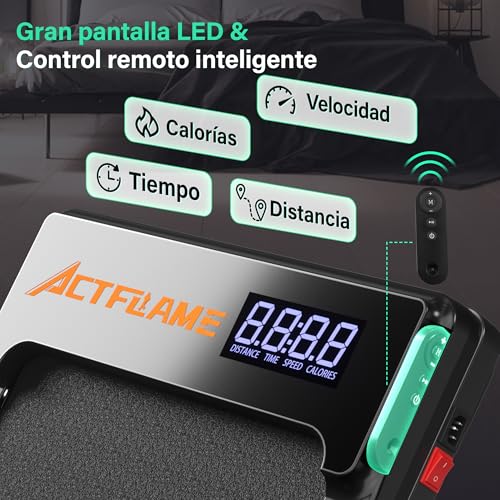 Alfombra para Caminar En Cinta De Correr, Cinta De Correr Portátil para Casa O Oficina, Walking Pad Plegable con Control Remoto Y Pantalla LED, para Trotar Y Correr, Absorción De Impactos - Imagen 6