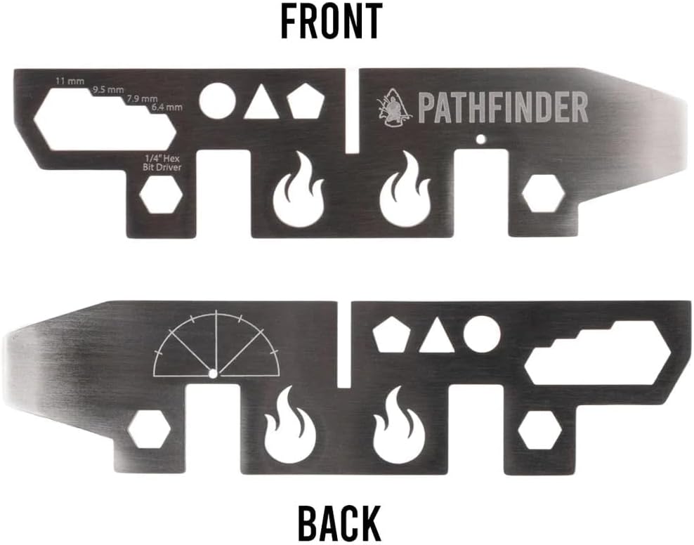 The Pathfinder School Alcohol Stove & Stove Stand Multi-Tool Bundle, Stainless Steel