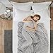 Produktbild Gewichtsdecke für Erwachsene Therapiedecke Schafdecke Schwer Weighted Blanket Schwere Decke mit abnehmbaren Warm Fleece & Coolmax Bezüge, 120x180cm, 6.8kg