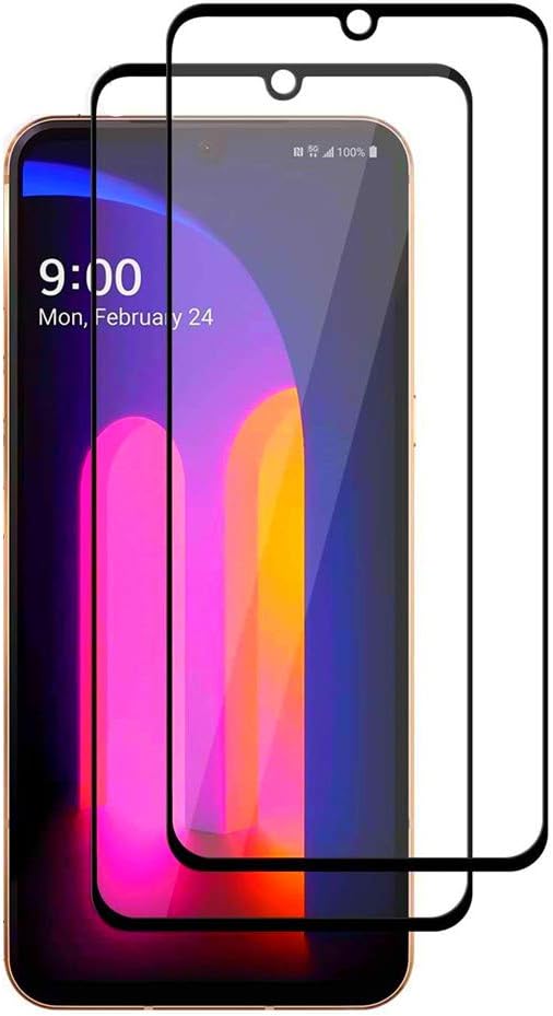 VIESUP for LG V60 ThinQ 5G Tempered Glass Screen Protector - 9H Hardness Anti Scratch Full Coverage Screen Protector Protective Film for LG V60 ThinQ 5G Phone【2 Pack】
