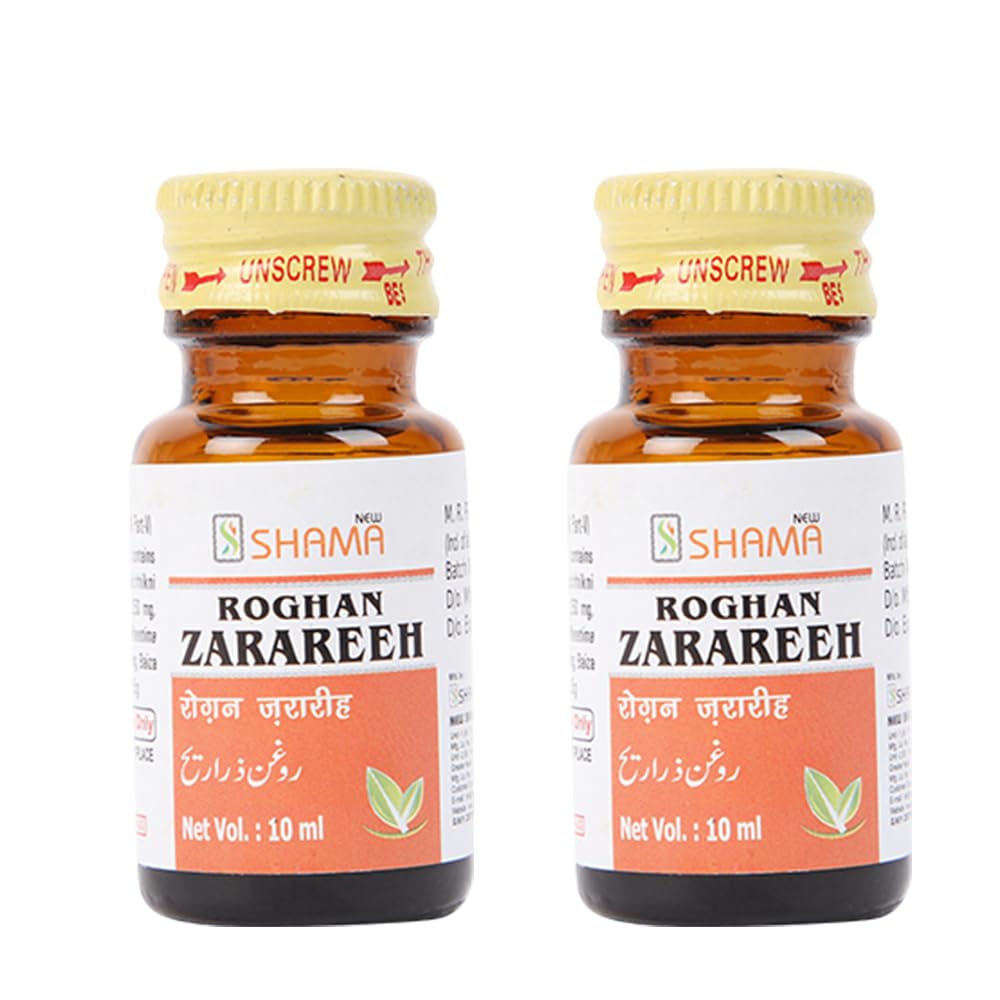 New Shama Roghan Zarareeh Pack Of 2 (10 ml. each)