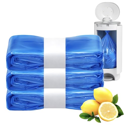 Image of GDLVDI HOME Compatible with Diaper Genie Pails Diaper Pail Refills | 3 Pack Lemon Scent Continuous Long-Roll Liner Refills | Leak-Resistant Odor-Control Disposal Bags for Baby | Easy Cut & Tie Design