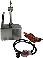 Vista 2 de Forja de gas propano portátil con puerta Solo quemador cuchillo que hace la herramienta para herrero Farrier