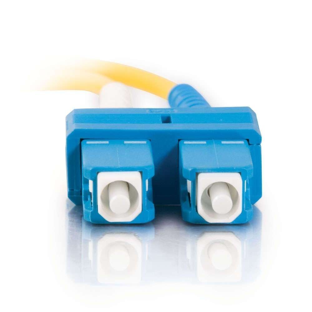 C2G 85568 Câble fibre optique SC/SC LSZH Duplex 9/125 SM 1 m Multicolore
