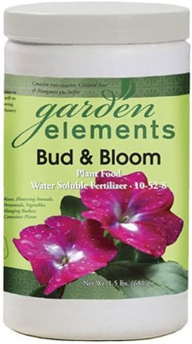 Garden Elements Bud & Bloom, 10-52-8 Water Soluble Plant Food, 1.5 lb Container