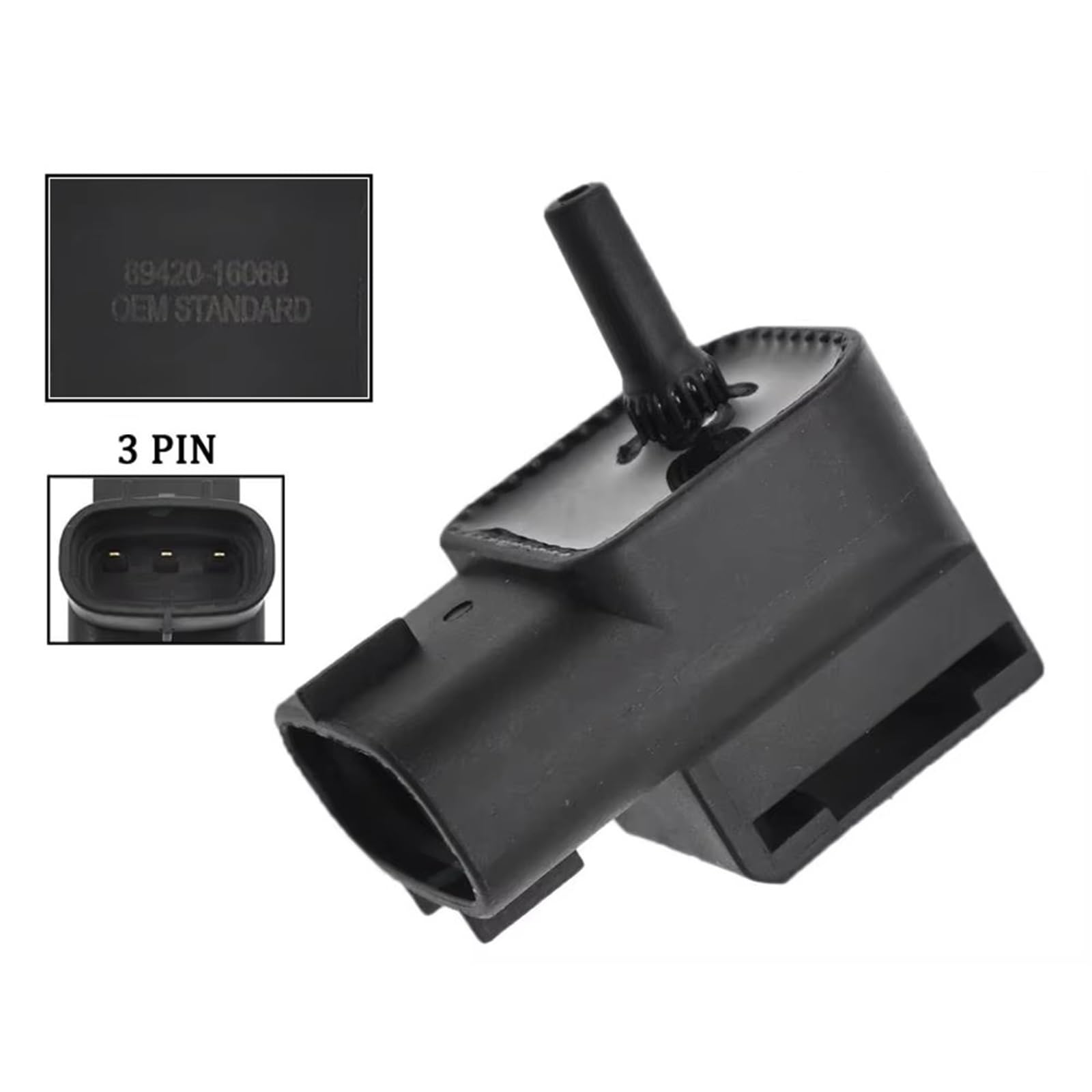 Sensor Map Compatible con Toyota Tercel y Paseo 1.5L. Sensor de presión Map. Piezas automotrices: 1007983471, 89420-16060, 100798-3471.