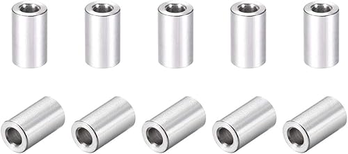 Uxcell - Espaciador redondo de aluminio de 0.122 x 0.236 x 0.394in (IDxODxH) para Drone FPV Quadcopter Racing RC multirotores piezas DIY