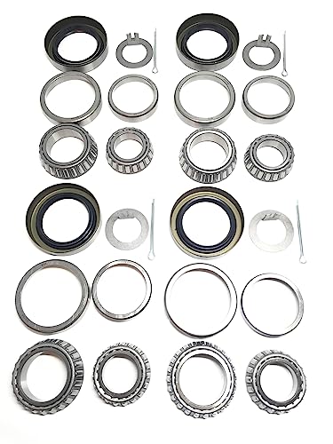Westernprime L44649/L68149/10-19 Set Of 4) Westernprime 3500 Lb Trailer Tandem Axle Bearing Kits L68149 L44649 Grease Seal 10-19 I.D. 1.719'' thumb #1