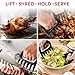Meat Shredder Claws – Bear Claws Meat Shredder for Pulled Pork, Chicken and Beef, Heat Resistant Plastic Meat-Claws for Shredding, Ergonomic Grip, Dishwasher Safe BBQ Tool