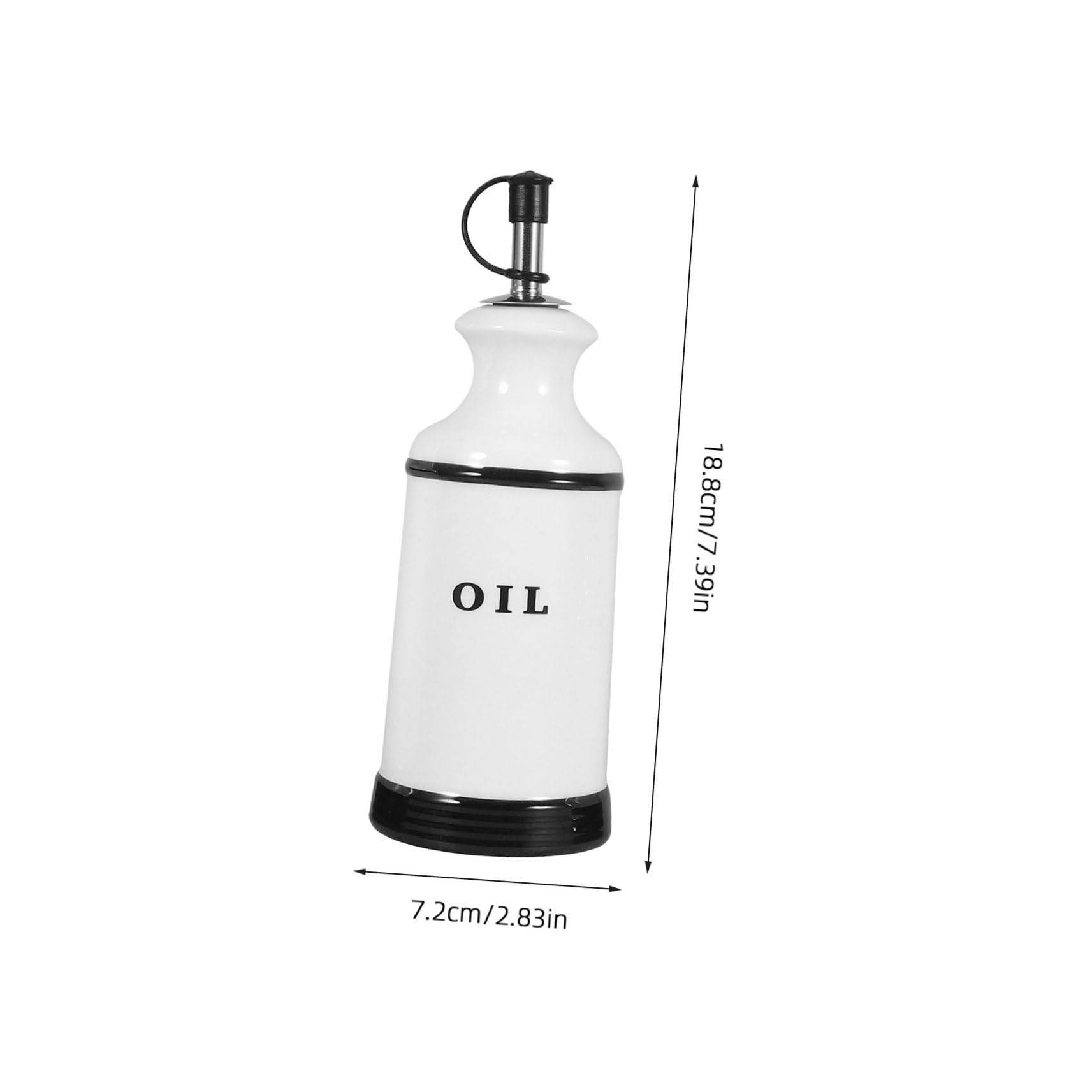 4pezzi Contenitore in Dispenser Aceto e Olio Bottiglia Condimento per Insalata e Design Artistico per