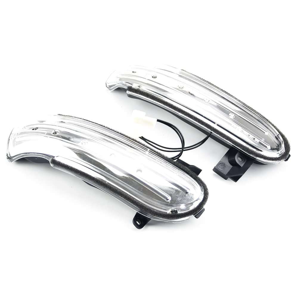 Indicatore di direzione a LED per specchietto laterale per auto, compatibile con Be-nz SLK R171 W171 a 2008.12, SL R230 W230 fino al 2008.04 A1718200421 A1718200321-Crystal White