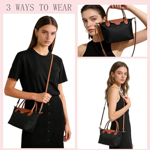 Bolso pequeño cruzado para mujer nylon ligero miniatura 2