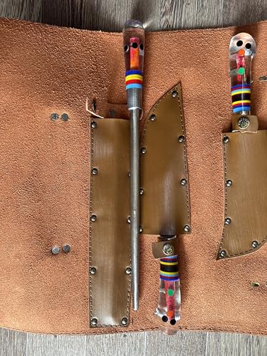 Set Cuchillos Carnicero Artesanales 5 Piezas Acero Inox miniatura 3
