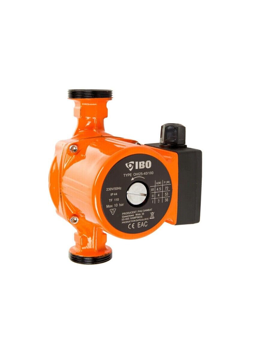Pompa di circolazione IBO OHI 25-80/180, pompa di circolazione dell'acqua calda + guarnizioni