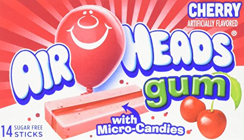 Air Heads Gum with Micro-Candies Cherry 12 Count