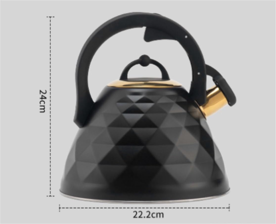 Czajnik z Gwizdkiem Czajnik Do Herbaty Na Płytę Kuchenną Czajnik Do Herbaty Czajniczek Gwiżdżący Czajnik Do Herbaty Z Ergonomicznym Uchwytem Utrzymującym Temperaturę Gwizdanie Czajnik Czajnik Kuchenek