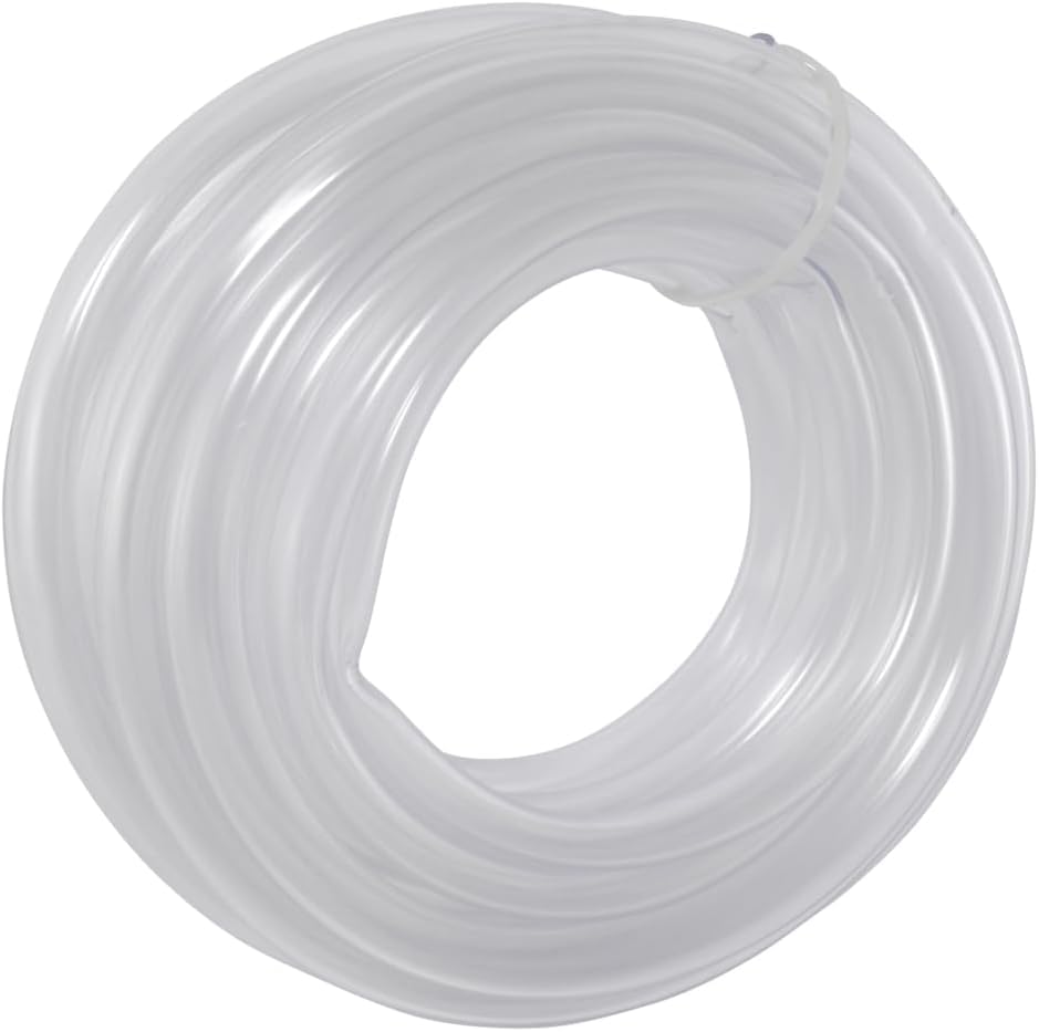 Image of Eastman 3 /8 Inch ID (1 /2 Inch OD) PVC Clear Vinyl Tubing, 20 Foot Length, 98566 (Pack of 10)