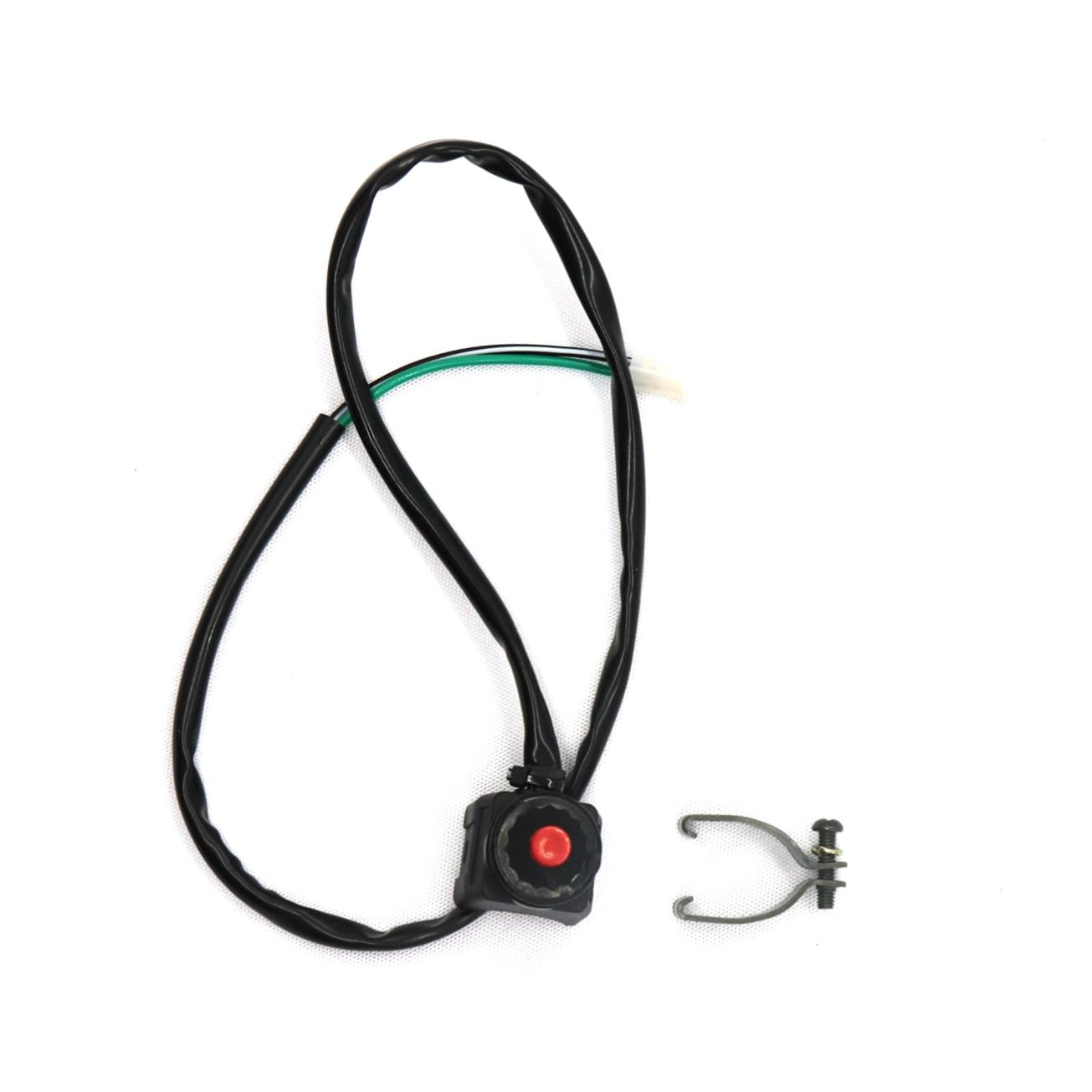 Interrupteur Moto 12v 7/8 Pouces Bouton Noir Abs PC