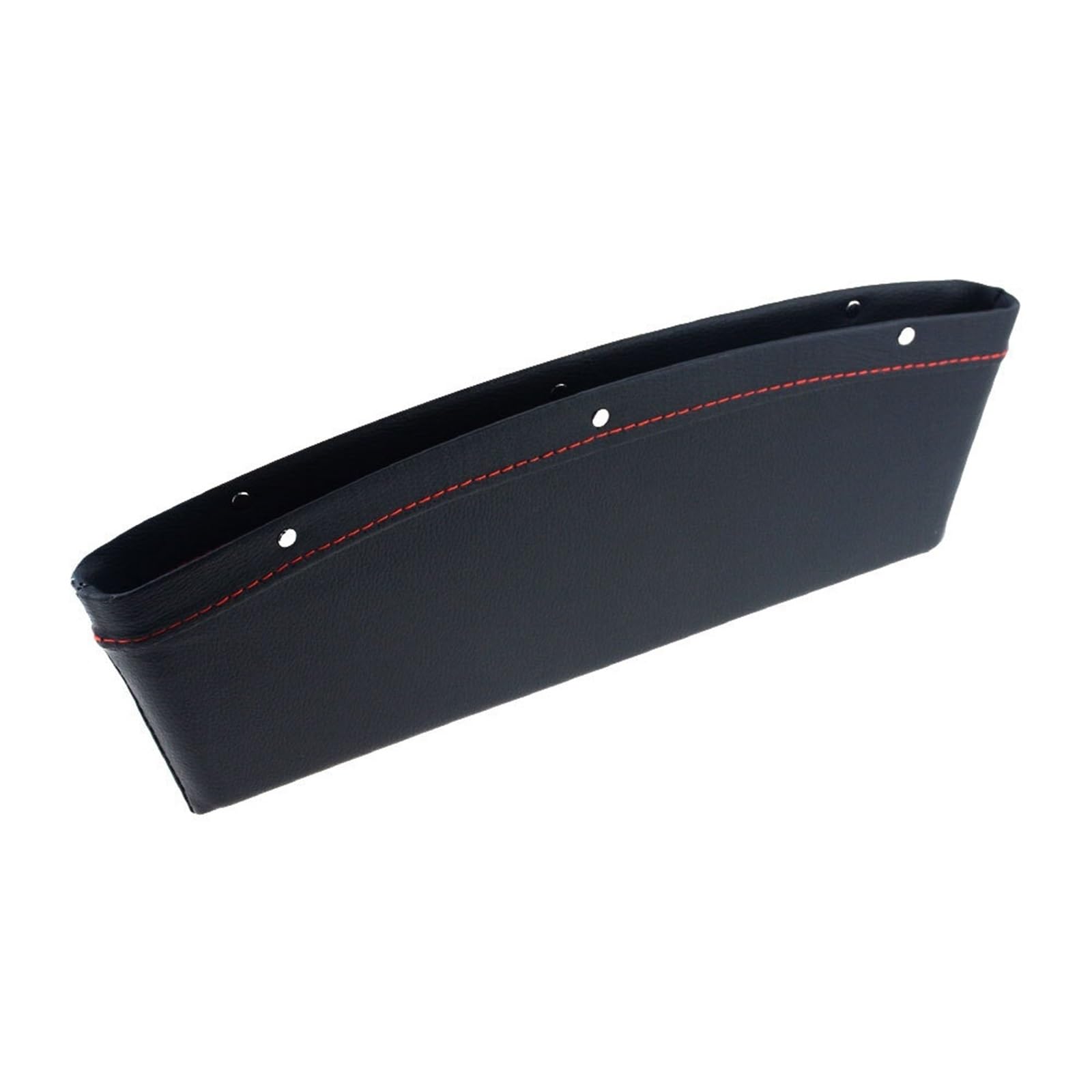 DASJKDI 1PC PU Leather Car Seat Slit Gap Storage Organizer Pocket Filler Phone Holder Keys Glasses Wallet for car(Black)