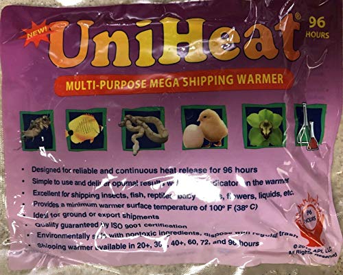 UNIHEAT: 10 Pack 96 Hour Multi Purpose Shipping Warmer. Easy to use, Reliable, and Safe with Steady Heat Release for Transporting Plants and Animals