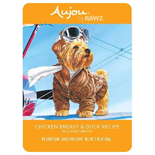 Rawz Aujou Chicken Breast & Duck Dog Food 8/2.46 oz Pouches