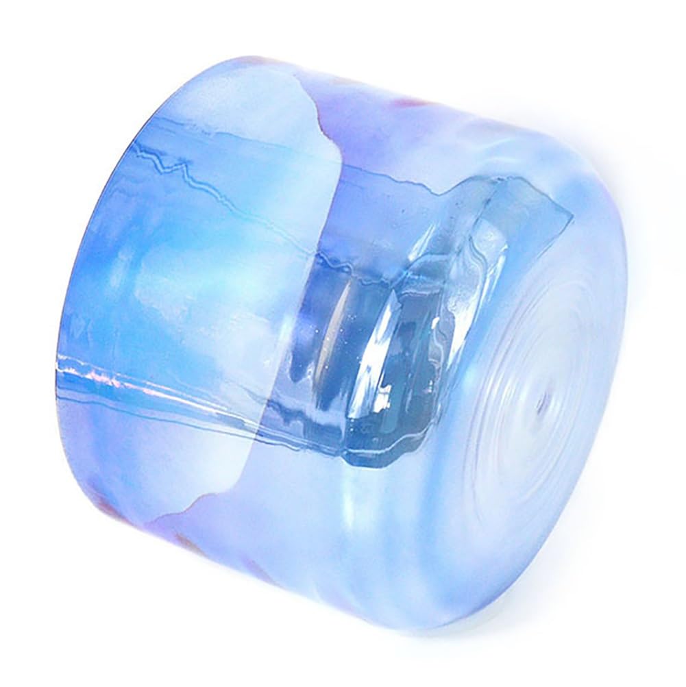 XBTGS Campana in cristallo di alchemia per chakra sacro da 20,3 cm e nota D da 432 Hz, per yoga, meditazione e guarigione, con suono, al quarzo colorato con percussione ACR
