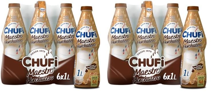 Horchata Chufi Maestro pet 1L – Caja de 6 litros (Paquete de 2)