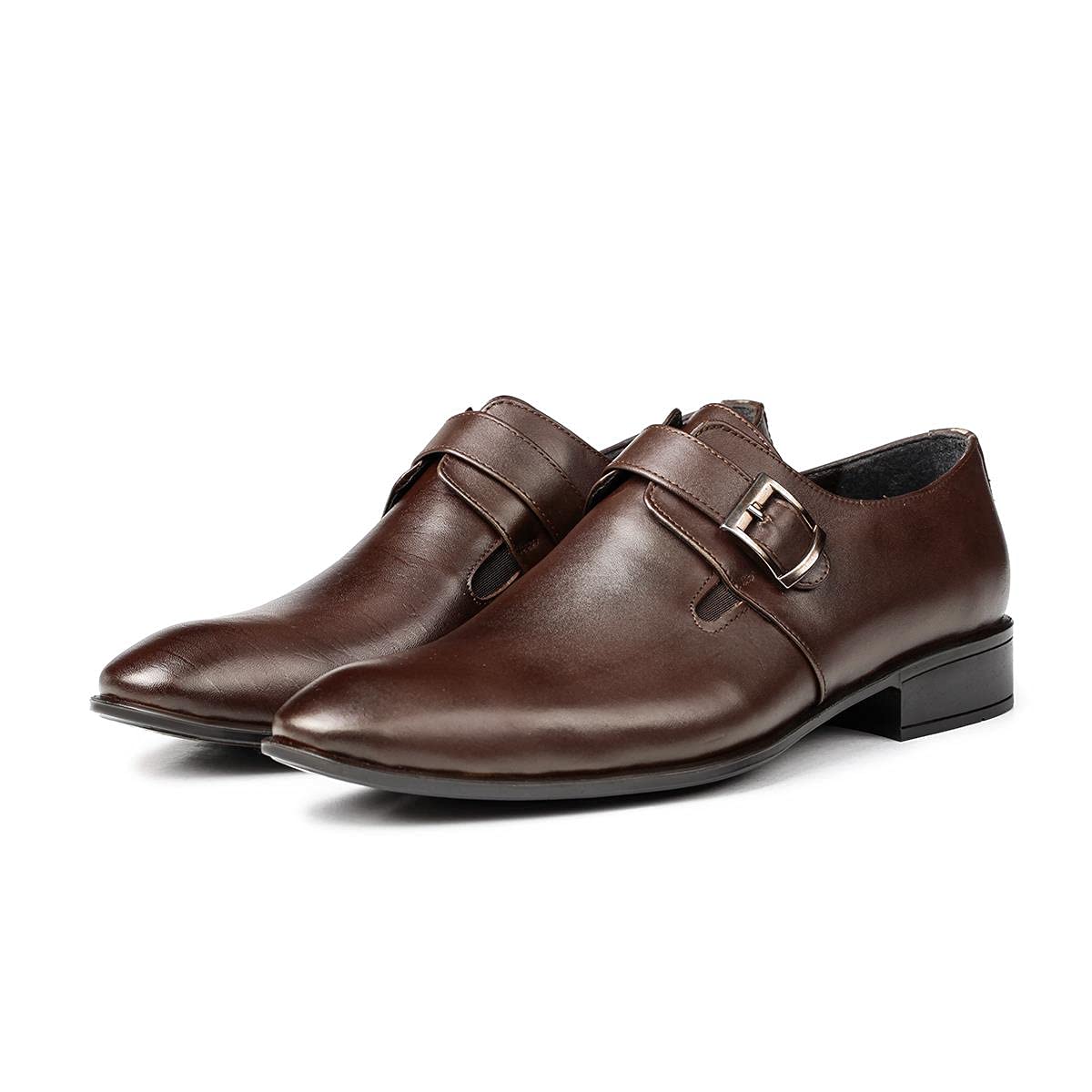 Ducavelli Sharp Echtleder Herren Klassische Schuhe Monkstrap