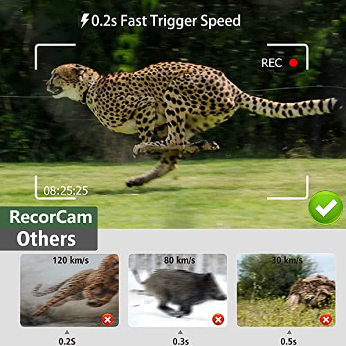 Foto von HC Wildkamera 4G App Live-Video und Unterstützung für SIM-Karten-Verbindung,Wildkamera Mit Bewegungsmelder Nachtsicht Handyübertragung, Wildtierkamera 0.2s Auslöser 120° Weitwinkel IP66 Wasserdich