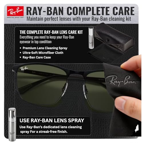 Image of Ray-Ban RB3686 Square Shaped Sunglasses for Men & Women with Official RAYBAN Eyewear Kit