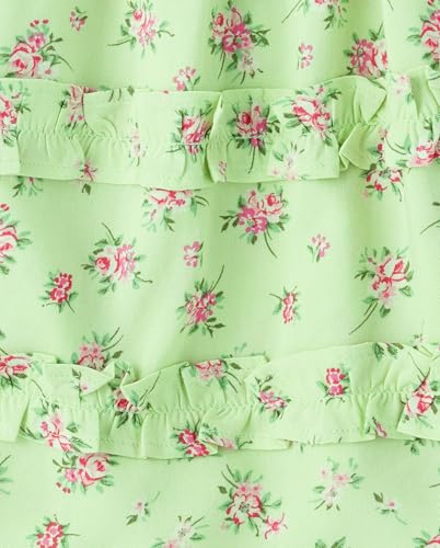 Image of The Children's Place girls Floral Smocked Babydoll Dress