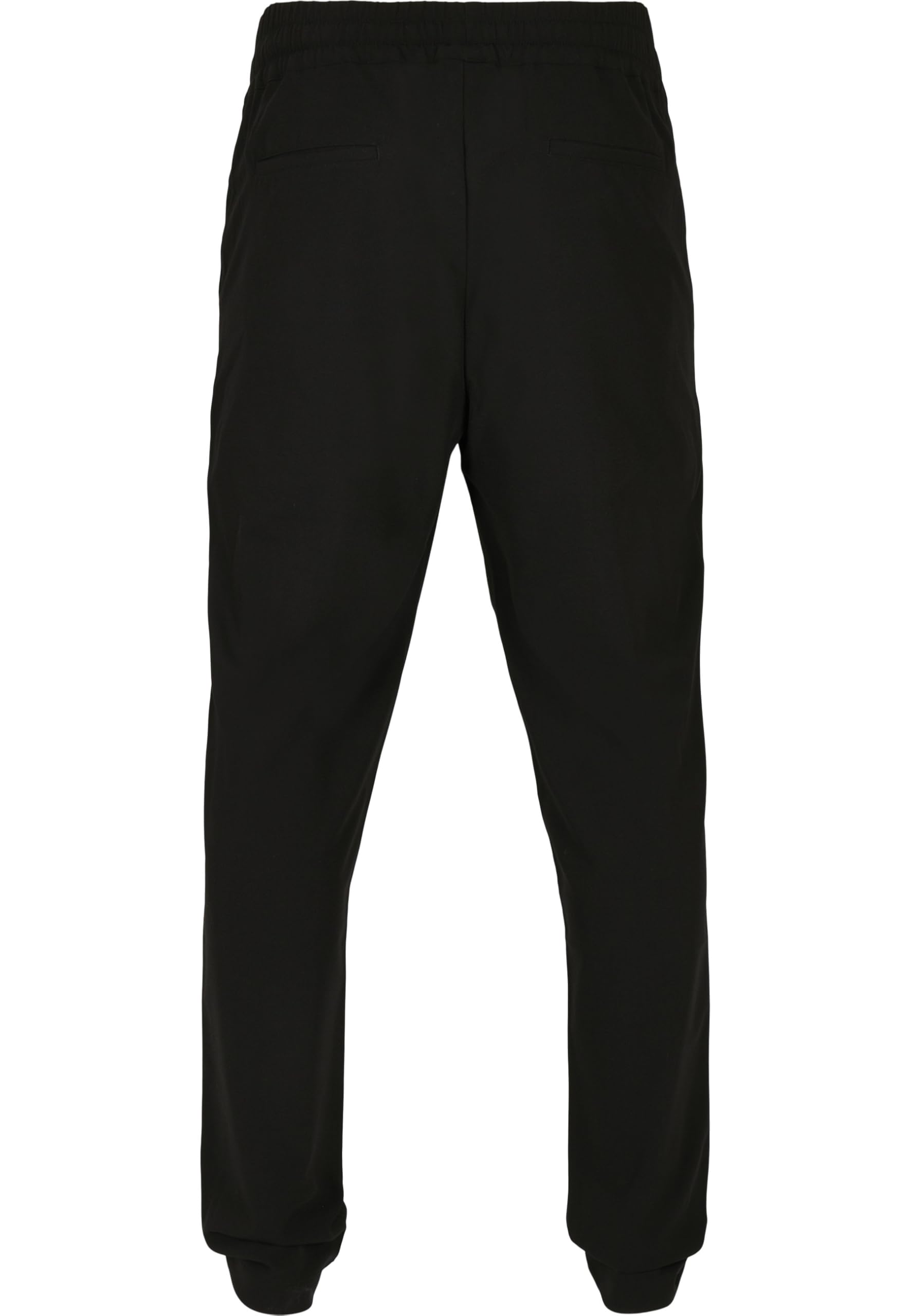 URBAN CLASSICS Pantalones de tela para hombre, elegantes pantalones de algodón con bolsillos traseros y laterales, cintura con elástico y cordón, tallas de XS a 5XL