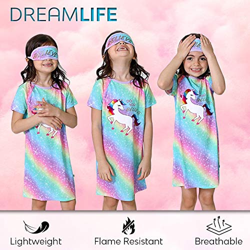 Dreamlife Girls Nightgowns with Eye Mask Set2