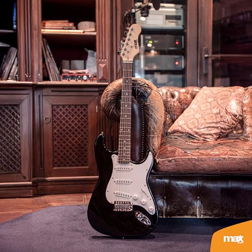 Miniatura 3 de Max Gigkit - Kit Guitarra Eléctrica De Iniciación, Amplificador De Guitarra Eléctrica De 40w, Funda De Transporte, Afinador Digital, Cuerdas, Palanca Tremolo, Correa, 2 Puas, Cable De 3m, Color Negro