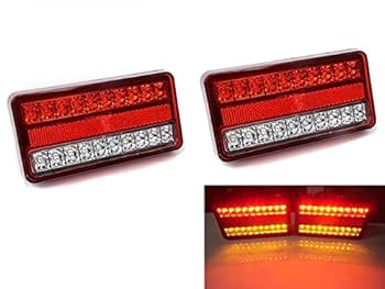 LEDテールランプ　軽トラ2つ Amazon | 12V用/汎用40連LEDテールランプ/左右2個セット/反射板